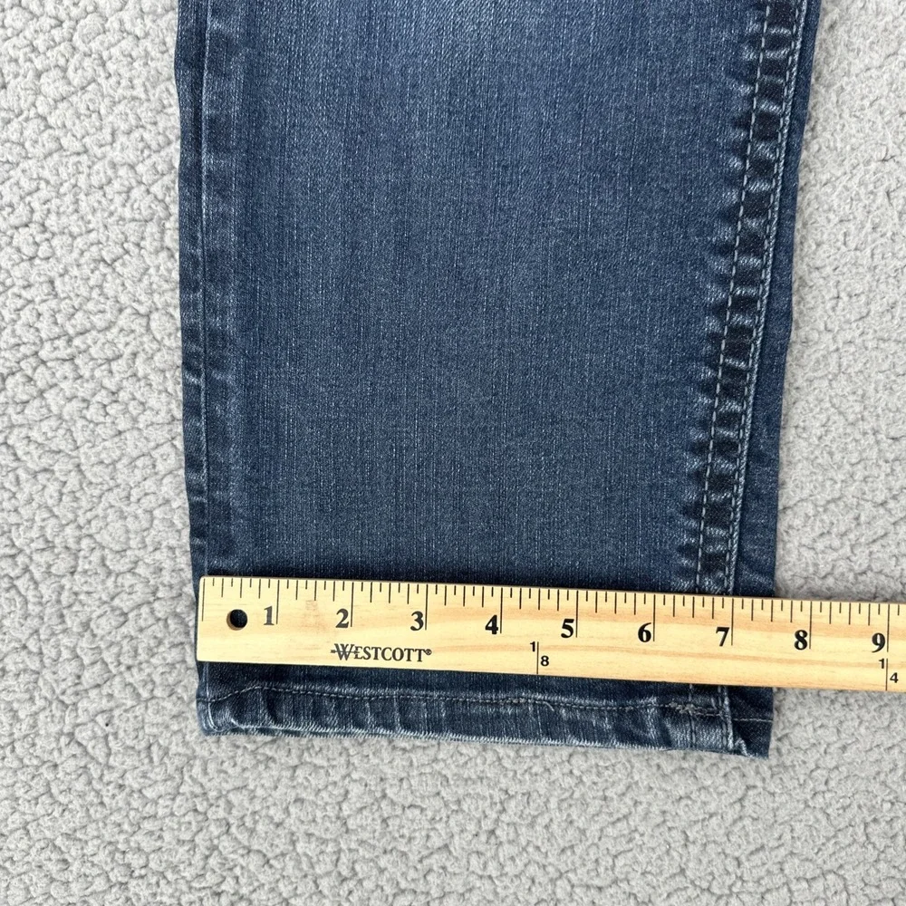 Silver Jeans Co Eddie Jeans Men 36x27* Blue Straight Leg Stretch Faded Whiskered